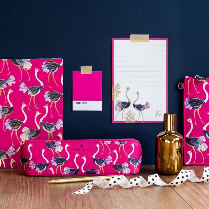 Ostrich Print Magnetic Jotter By Sara Miller London